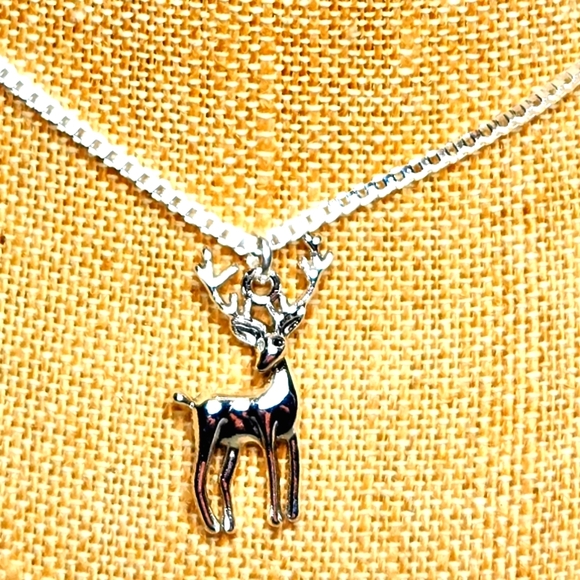 925 Deer Earrings and necklace set NWT - Picture 3 of 4